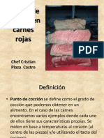 Puntos de Cocción en Carnes Rojas