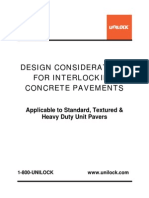 Design Considerations Interlocking Pavements