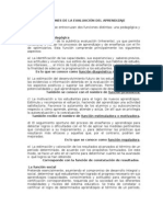 Funciones de La Evaluación Del Aprendizaje