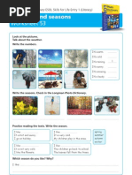 Worksheet 53: Weather and Seasons
