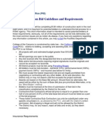 Construction Bid Guidelines and Requirements: Public Information Office (PIO)