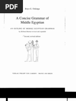 A Concise Grammar of Middle Egyptian PDF