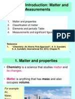 Chapter 1. Introduction: Matter and Measurements: Outline