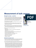 Measurement of Bulk Cargoes - Draught Surveys