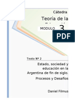 1238307782.02 - Filmus - Estado Sociedad y Educacion en La Argentina