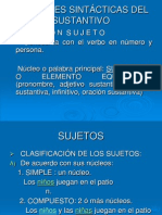 Funciones Sintácticas Del Sustantivo