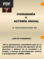 Ciudadanía y Actoría Social