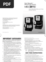 User Manual / Manual Del Usuario: 5-Cup Coffeemaker/Cafetera para 5 Tazas JW Series/ Serie JW