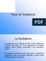 Tipos de Soldadura