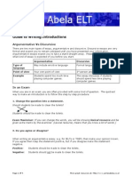 Guide To Writing Introductions: Argumentative Vs Discursive