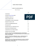 Guide To Master Formulae