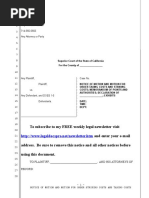 Sample Motion For Order Taxing Costs in California