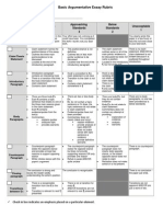 Basic Argumentative Essay Rubric