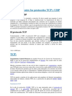 Diferencias Entre Protocolos TCP y UDP PDF