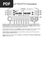 Kenwood TM D710 Cheatsheets v2.0