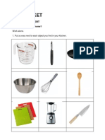 Worksheet: Kitchen Equipment