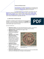 Origen y Evolución Del Sistema Solar