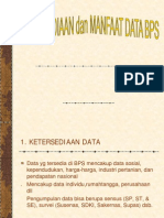 Ketersediaan Dan Manfaat Data BPS