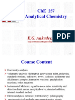 Che Analytical Chemistry: E.G. Ankudey, PHD