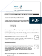 Uniform and Non - Uniform Circular Motion