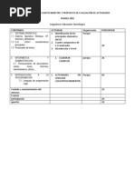 ENCUADRE DEL CUARTO BIMESTRE Y PROPUESTA DE EVALUACIÓN DE ACTIVIDADES 1o