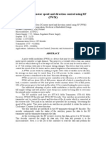 Wireless DC Motor Speed and Direction Control Using RF