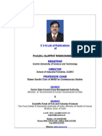 Prof. Dr. Alappat Ramachandran Registrar, Cochin University of Science and Technology & Director, School of Industrial Fisheries, CUSAT, Cochin, India