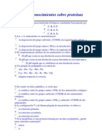 Test de Conocimientos Sobre Proteínas