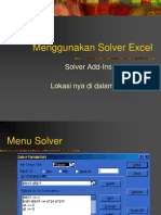 Kuliah5-Menggunakan Solver Excel