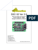 SSC-32 Ver 2.0: Manual Written For Firmware Version SSC32-1.06XE Range Is 0.50mS To 2.50mS