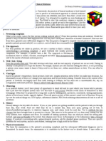 The Rubik's Cube Approach To Clinical Medicine