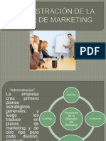 Administración de La Labor de Marketing