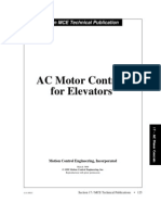 AC Motor Controls For Elevators: An MCE Technical Publication