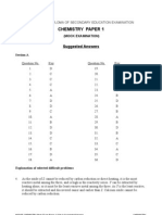 HKDSE Chem FX Mock Exam Paper 1 2012 Set 1 Eng Ans