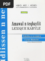 Lexique Kabyle Du Corps Humain (Mohand Akli HADDADOU)