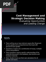 Cost Management Amp Strategic Decision Making