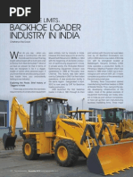 Article On 'Backhoe Loader Industry in India' by Chaitanya Raj Goyal