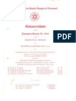 Consecration of Tewington Royal Arch Chapter No. 5698