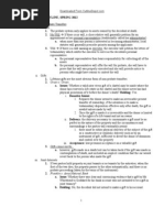 Trusts and Estates Outline Spring 2012 - Professor Sterk