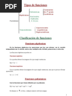 Tipos de Funciones