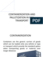 Containerization and Palletization in Rail Transport