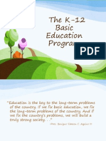 Understanding The K-12 Basic Education Program - Updated 042312