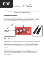 Connections & Cabling