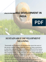 Sustainable Development in India