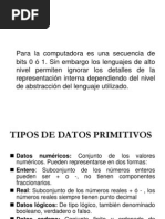 Tipos de Variables