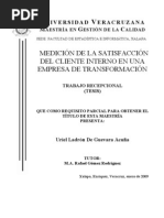 Medición de La Satisfaccion Del Cliente Interno de Una Empresa