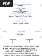 Lecture 15 Introduction To Mixers PDF