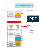 Calculo de Esfuerzos en Arcos Biempotrados