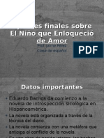 Apuntes Finales Sobre El Niño Que Enloqueció de