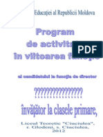 Program de Activitate